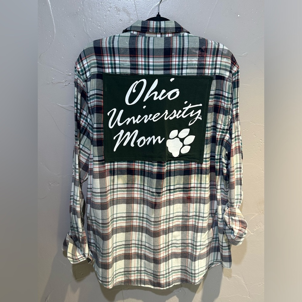 Rad Olive Ohio University Flannel Large